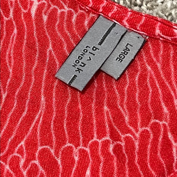 Anthropologie Blank London Lyndsey Tiered Tunic Dress Large L Pink Combo Boho - Picture 9 of 16